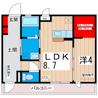 茨城県日立市河原子町2【マンション】の間取り