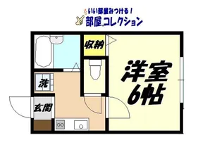 福岡県北九州市小倉北区宇佐町2【アパート】の間取り