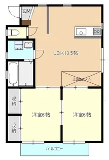 サンガーデン荒谷C棟【2階】の間取り