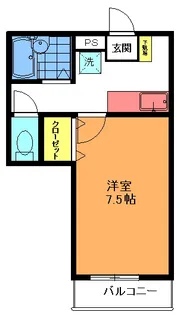 ピークハイム和光G【1階】の間取り