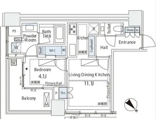 パークコート虎ノ門【7階】の間取り