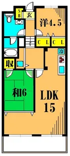 東京都品川区大井5【マンション】の間取り
