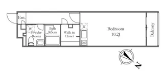 THE LUDLOW NAKAMEGURO【2階】の間取り