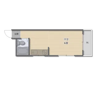 今井コーポ【1階】の間取り