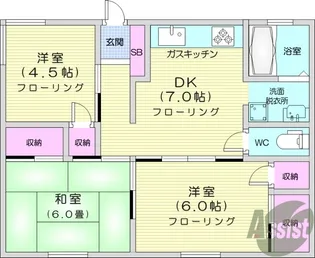 コープ針生B【2階】の間取り