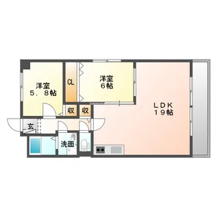 ステイくろだ【5階】の間取り