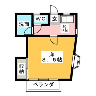 ラフォーレ御幸【2階】の間取り
