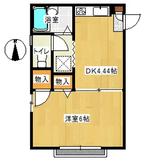 コーポ東雲【2階】の間取り