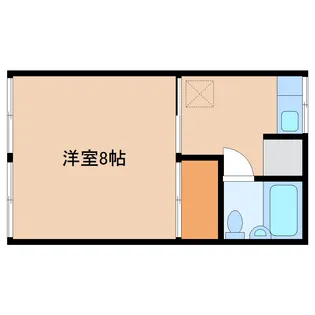 コーポ西大山【2階】の間取り