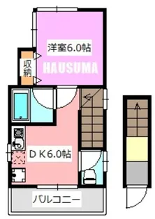 東京都北区豊島8【アパート】の間取り