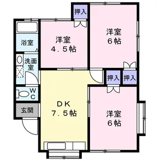 古戸野ハイツ【2階】の間取り