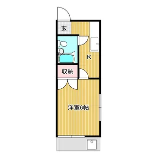 しずかハイツ【1階】の間取り