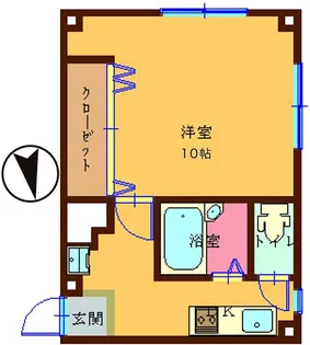 リッツ駅東【3階】の間取り