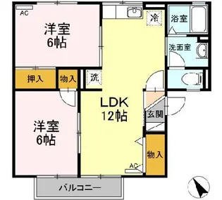 セジュール小嶋【2階】の間取り