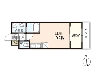 セブンプロート三滝本町【3階】の間取り