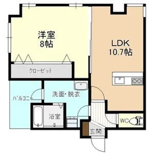 グランパセオ元今泉【2階】の間取り