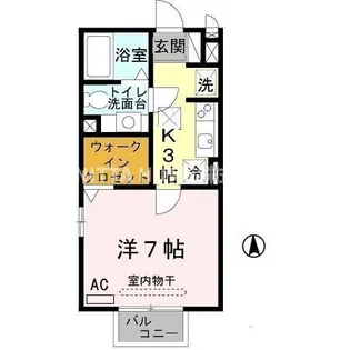 カンパーニュ黒岡 II【1階】の間取り