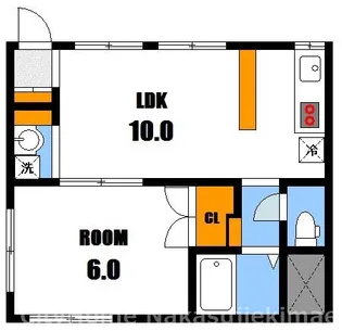 広島県広島市安佐南区古市2【アパート】の間取り