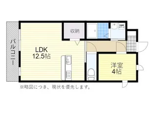 1LDKの間取り画像