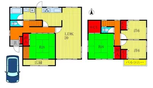 千葉県千葉市若葉区若松台3【一戸建】の間取り