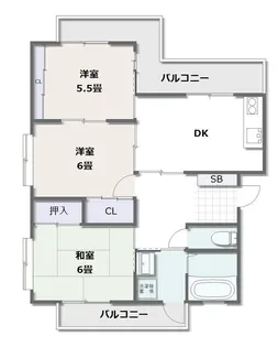 シンフォニーK【2階】の間取り