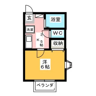 朝日二番館【2階】の間取り