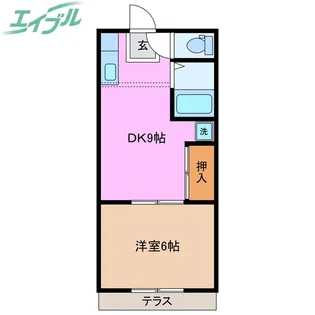 アンティーク波切【1階】の間取り
