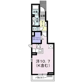 ベルアンジュ【1階】の間取り