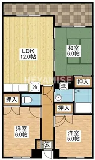 Mシェルニヨン【2階】の間取り