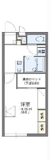 レオパレス小柴【1階】の間取り