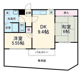 アプロアメニティ南浦和【1階】の間取り