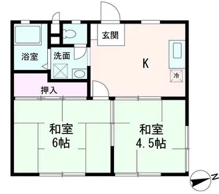 サンメゾン水元【1階】の間取り