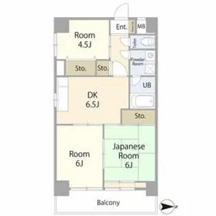 フローラル豊島園【4階】の間取り