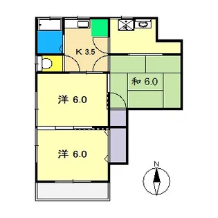 MKマンション【3階】の間取り