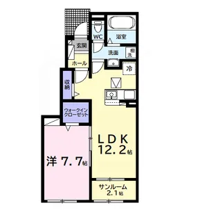 (仮)長浦駅前1丁目アパート【1階】の間取り