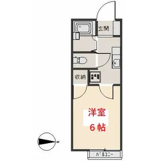 サニーフラット大森【1階】の間取り
