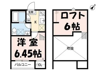 シュテルン大宮【1階】の間取り