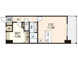 ウイング宝町ファイブ【8階】の間取り