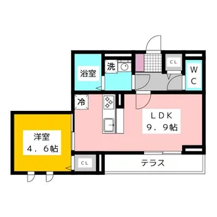 Dalle de verre【2階】の間取り