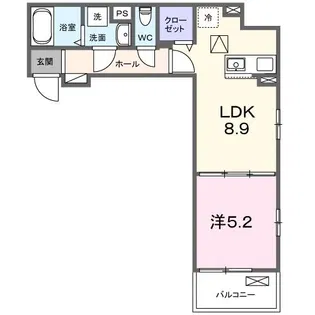 グレイスコート鎌倉【1階】の間取り