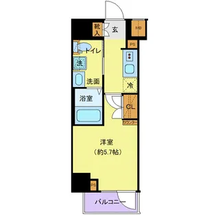クレヴィスタ横浜関内【2階】の間取り