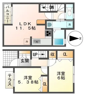 東京都八王子市みなみ野2【一戸建】の間取り