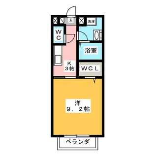 ライフクレア東山【1階】の間取り