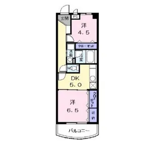 2DKの間取り画像