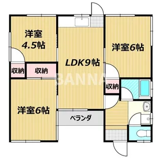 岡山県岡山市中区長岡【一戸建】の間取り