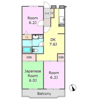 東京都杉並区本天沼3【マンション】の間取り