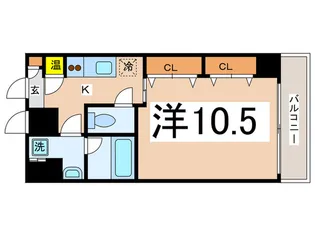 レジデンスナンワ【11階】の間取り