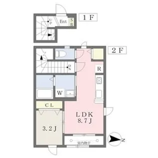 グランメールIG【2階】の間取り