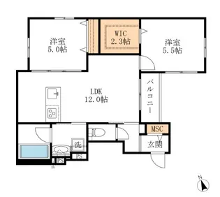 (仮称)諏訪2丁目メゾン【3階】の間取り