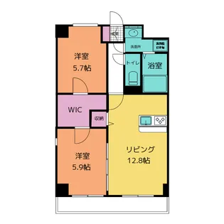 アグレアーブル【1階】の間取り
